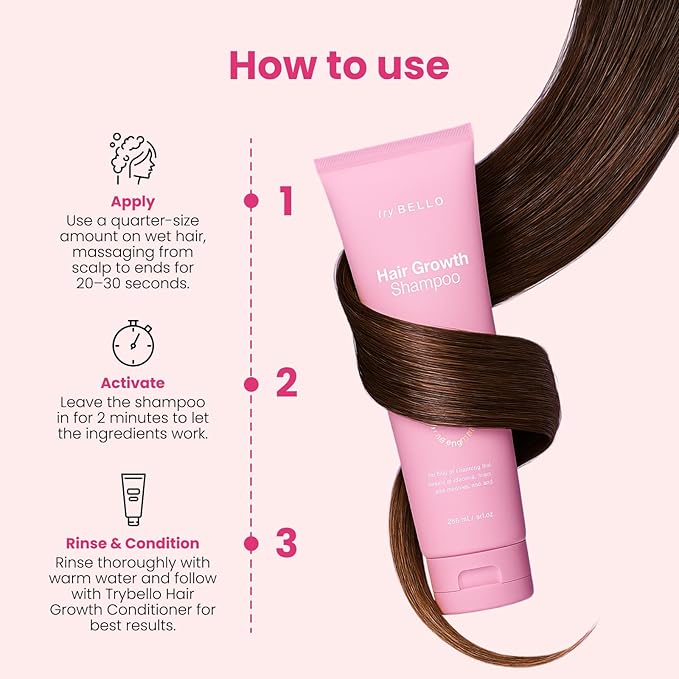 Hair Growth Shampoo | Natural Hair Thickening & Scalp Detox | Aloe Vera, Turmeric, and Urucum Extract | Sulfate-Free, Vegan, Anti-Hair Fall Formula | For Any Hair Type