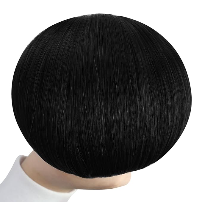YoungSee Black U tip Hair Extensions Black U Tips Human Hair Extensions Jet Black 16In 50s/50g