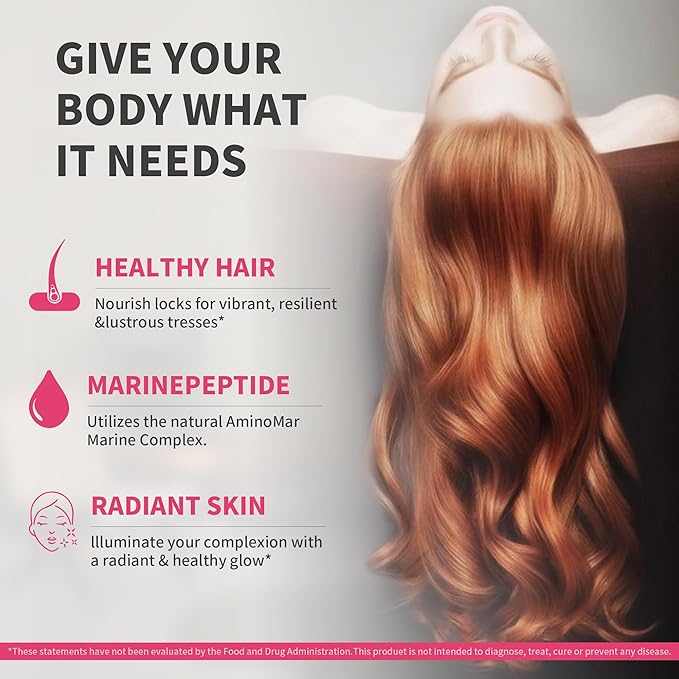 Women's Hair Growth Supplement Gummies, Nourishes Thinning Hair & Boosts Hair Thickness, with Collagen, Biotin, Zinc, Vitamin C & Iron – Pineapple Flavor – 90 Gummies, 45 Day Supply