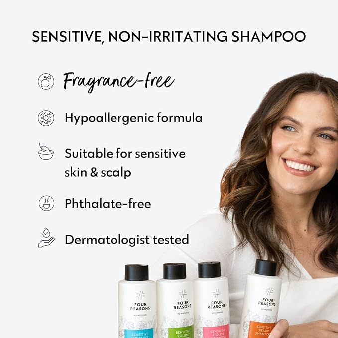 No Nothing Fragrance-Free Moisturizing Shampoo - Hypoallergenic, Unscented, Hydrating for Sensitive Scalp and Skin - Jumbo Size 33.8 fl oz
