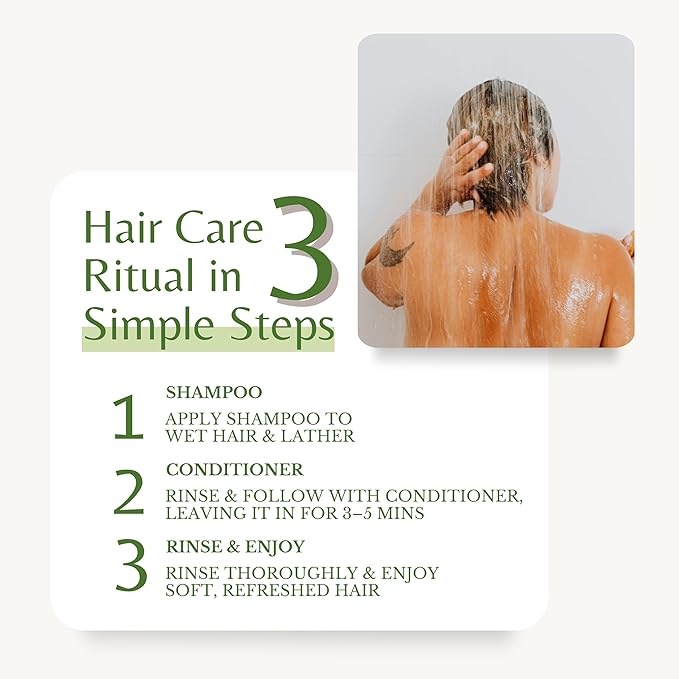 Tea Tree Oil Shampoo and Conditioner, Soothes Itchy & Dry Scalp, Deep Cleansing for Dandruff & Buildup, Hydrates & Refreshes, Sulfate Free, Women & Men, 16 fl oz Each
