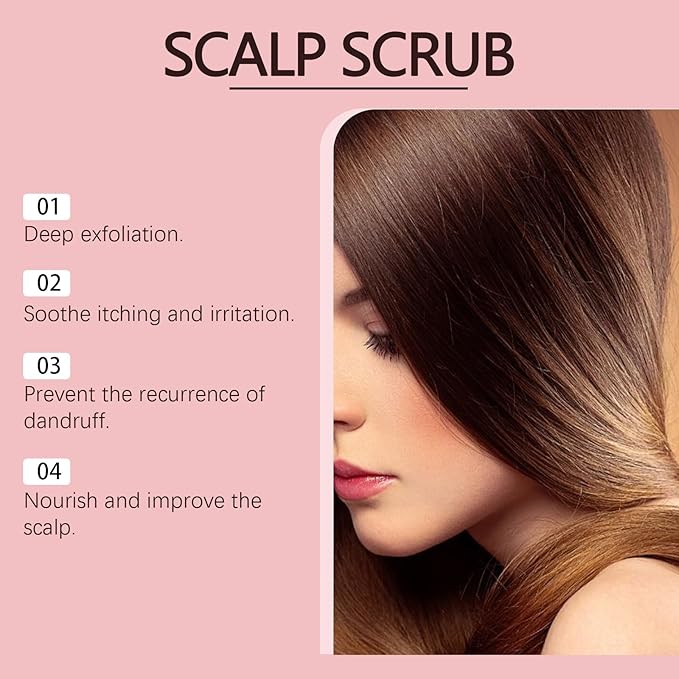 Avocado Oil Scalp Scrub, Rich in Grapefruit Extract, Grapeseed Extract, and Pumice, Natural Exfoliating Scrub & Dry Scalp, Gluten Free, Vegan, 5.29OZ