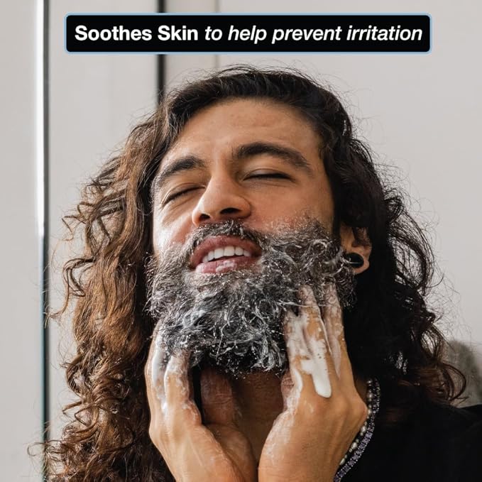 ZEUS Soothing Beard Shampoo for Men, Specialized Face & Hair Wash for Dry & Sensitive Skin, Anti-Dandruff & Itch Relief for Healthy Beard Growth (Made in USA) 6 oz.