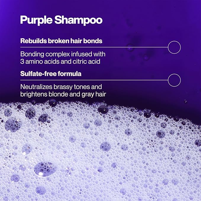 Suave Bonding Infusion Set, Toning Purple Shampoo, Sulfate-Free + Repairing Hair Mask, Leave-In Conditioner Treatment for Dry, Damaged Hair