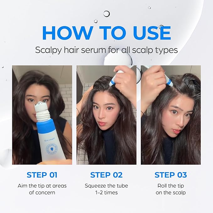 Scalpy Hair Growth Serum for Men & Women for Hair Loss & Thinning | Scalp Treatment with Salicylic Acid, Menthol, Dexpanthenol | Non-Greasy, Lightweight | Exfoliates Dandruff & Soothes Itch
