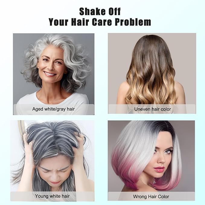 Fvquhvo Instant Light Coffee Brown Hair Color Shampoo for Lasting Color in Minutes, For Women and Men