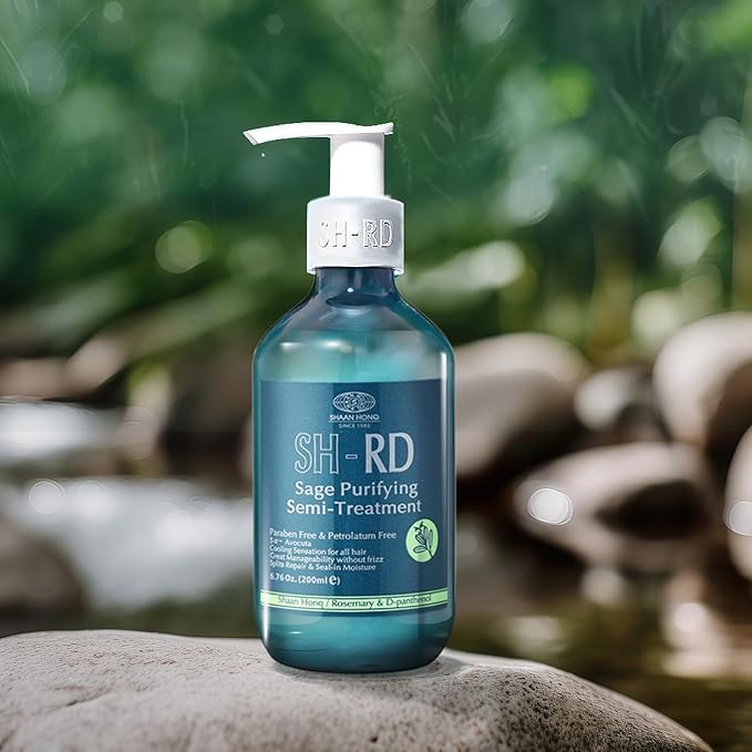 SH-RD Sage Purifying Semi-Treatment for Oily Hair/Scalp | Balancing Conditioner with Clarifying Sage Extract, Protein, Rosemary | Anti-Frizz, Oil-Control Sulfate-Free Conditioner - 6.76oz/200ml
