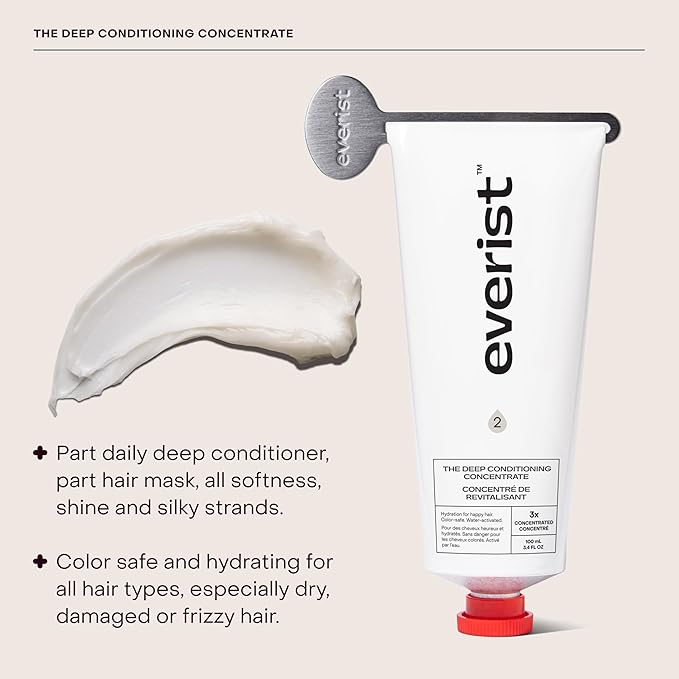 The Haircare Essentials Duo, Includes Shampoo & Deep Conditioner, Repairs Hair, Ideal for Sensitive Scalp, Hydration and Smoothing, Plant-based, Color-safe, 3.4 fl oz Each