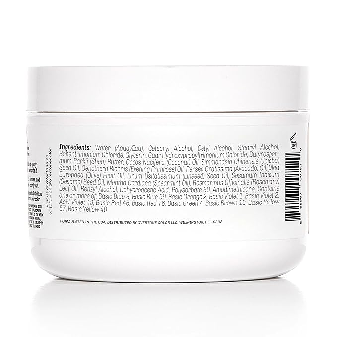 Overtone Color Depositing Semi-Permanent Hair Dye Conditioner - 8 oz For Natural & Color-Treated Hair, Moisturizing Shea Butter & Coconut Oil - Vegan & Cruelty-Free, Vibrant Teal