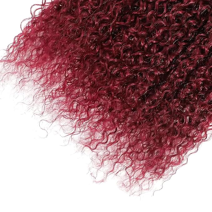 ZCMYVINND99J curly Wave Human Hair Bundles 08 10 12 Inch Double Weft Brazilian Remy Weave Burgundy 99J curly Wave Human Hair Bundles Dark Burgundy kinky Human Hair Bundle Unprocessed Virgin Extensions
