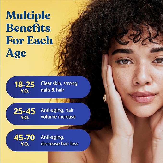 WINDSOR BOTANICALS Liquid Collagen for Women and Men - Hair, Skin, Nails Vitamins - Lemon Flavor Collagen Peptides Hair Growth Drink - 5,000mcg Biotin, 10,000mcg - US Made - 2x2oz