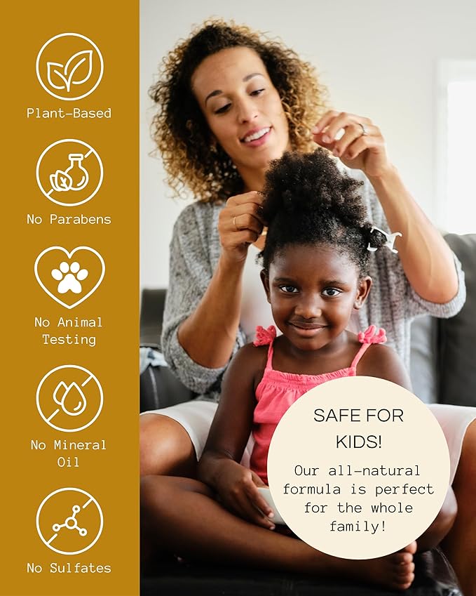 Righteous Roots Hair Oil for Hair Growth, Anti Frizz and Thickener (4 fl OZ, Pack of 2) - Best for Beard, Curly, Wavy and Natural Hair