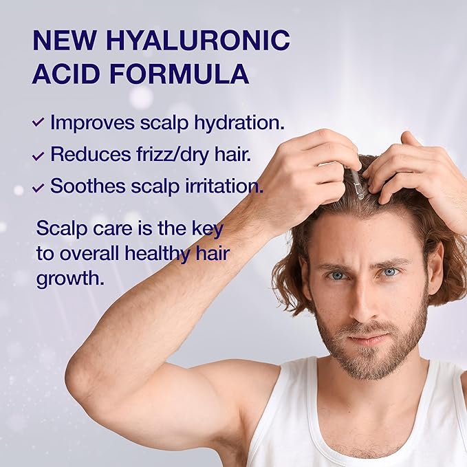 2 x Biotin Hair Growth Serum for Men, Women & All Types of Hair - DHT Blocker & Scalp Serum - Biotin and Hyaluronic Acid - Anti Thinning Hair - Hair Regrowth - Made in USA - Guyology Labs