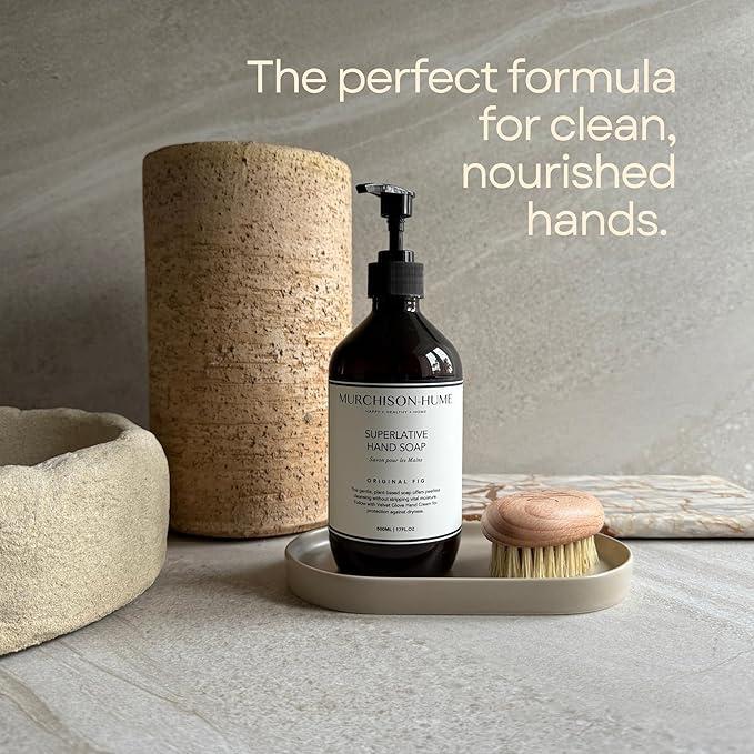 Murchison-Hume Original Fig Superlative Hand Soap, 2-Pack | Clean Luxury Hand Wash for Kitchen or Bathroom | Non-Toxic, Moisturizing & Counter-Worthy Pump Bottles | 2 x 17oz