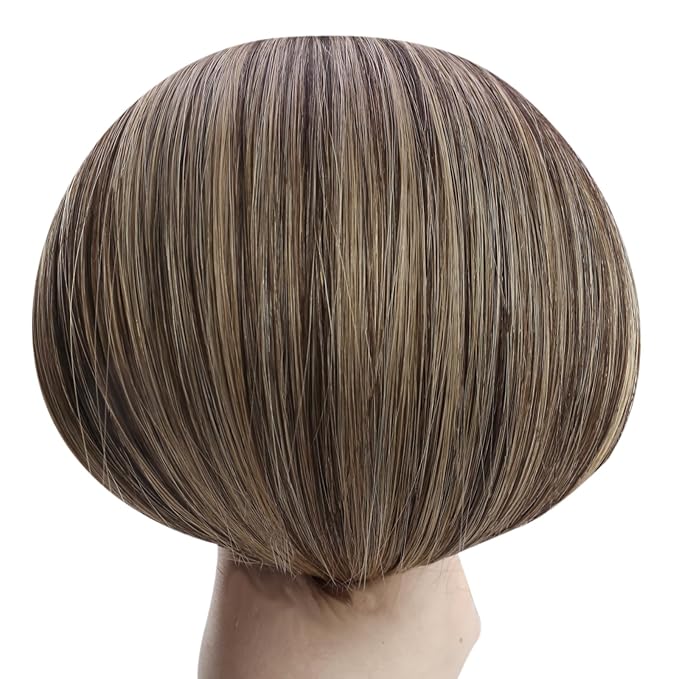 YoungSee U Tip Hair Extensions Human Hair Brown Highlight Keratin Hair Extensions Human Hair 24In Utip Extensions Dark Brown Highlight Blonde Hair Extensions U Tip Human Hair for Long Hair 50s/50g