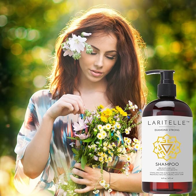 Organic Shampoo 17 oz + Conditioner 16 oz | Prevents Hair Loss, Promotes Hair Growth | Argan Oil, Rosemary, Ginger & Cedarwood | NO GMO, Sulfates, Gluten, Alcohol, Parabens, Phthalates