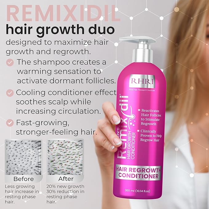 34 OZ Hair Growth Shampoo and Conditioner Set for Women | Effective Hair Regrowth Treatment | Strengthening, Thickening & Soothing Formula for Healthy, Vibrant Hair | Salon Size