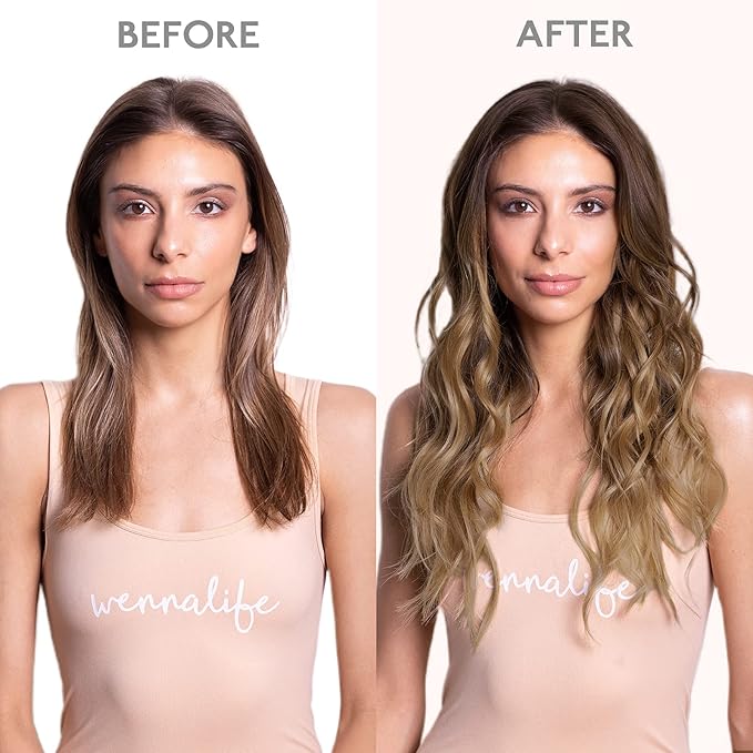 WENNALIFE Clip in Hair Extensions Real Human Hair, 20 Inch 150g 9pcs Human Hair Extensions Clip In, Balayage Chocolate Brown to Dirty Blonde Hair Extensions Clip In Real Remy Human Hair
