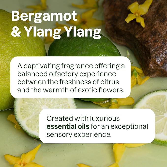 ATTITUDE Nourishing Shampoo, Bergamot & Ylang Ylang, EWG Verified with Essential Oils, Vegan & Plant-Based, Aluminum Bottle, Moisturizing Hair Care for Dry Hair, 16 Fl Oz