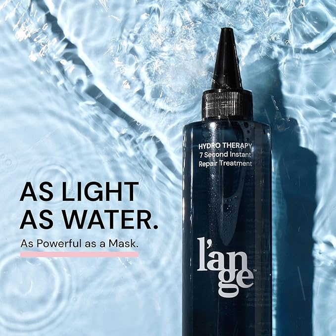 L'ANGE HAIR Hydro Therapy 7 Second Instant Repair Treatment | Lamellar Technology | Hydrates | Detangles | Smooths Strands | Reduces Frizz | Paraben-Free | Safe for Color-Treated Hair