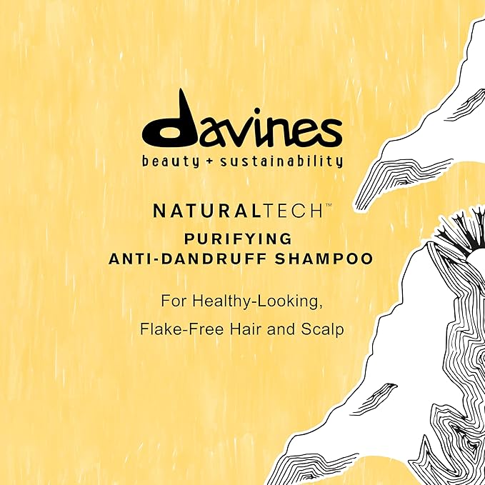 Davines Naturaltech PURIFYING Shampoo, Anti-Dandruff Protection While Gently Cleansing And Clarifying, 8.45 fl. oz.