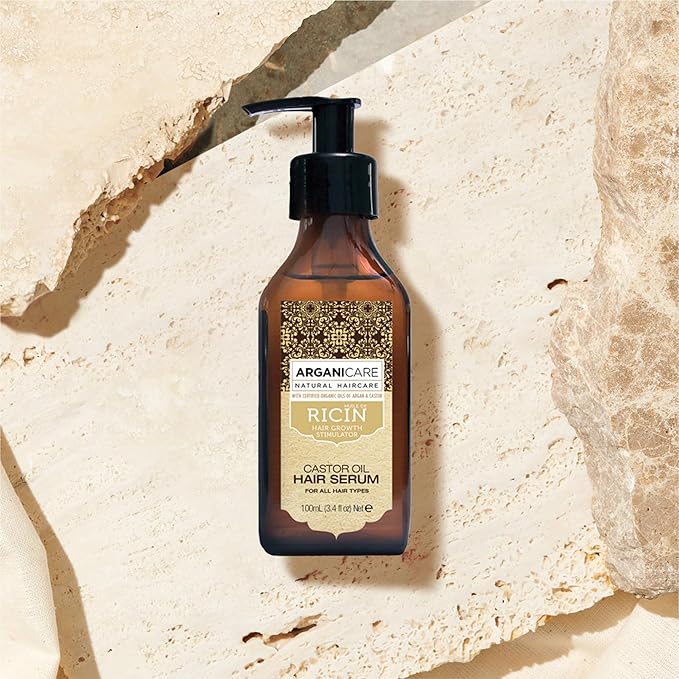 Arganicare | Castor Range | PROTECTIVE SERUM | Castor Oil | Strengthens & Restores Hair | Fights Breakage & Promotes Growth | Intense Hydration | For All Hair Types | 3.38 fl oz
