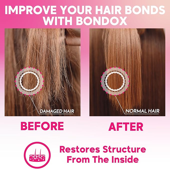 HAIR MASK FOR DAMAGED HAIR BRAZILIAN BONDOX TREATMENT 8.8 oz Thermal Activated Mask for Dry Frizzy Hair | Formaldehyde Free Cruelty Free | Results for up to 1-3 months | Almond Hair Oil Hair Repair