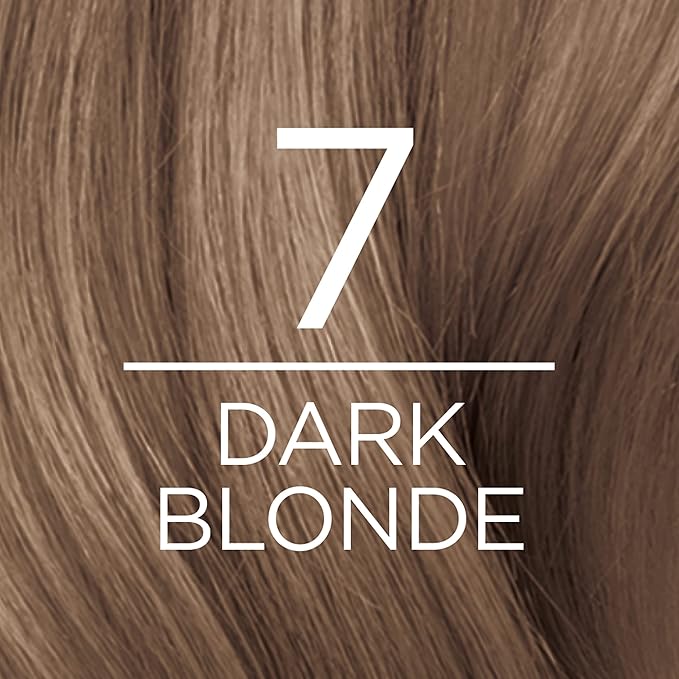 L'Oreal Paris Excellence Creme Permanent Hair Color, 7 Dark Blonde, 100 percent Gray Coverage Hair Dye, Pack of 2