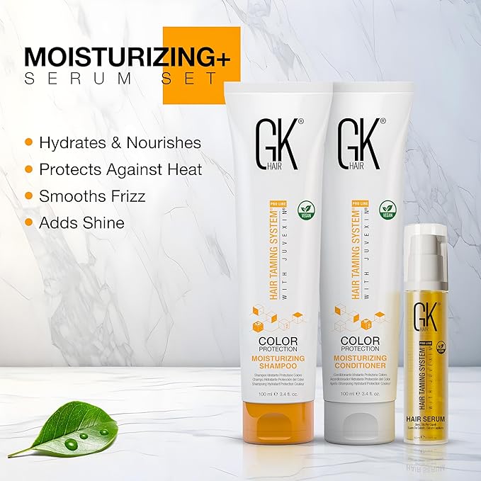 GK HAIR Global Keratin Moisturizing Shampoo and Conditioner Sets (MOIS-DUO-Thermal-S10)
