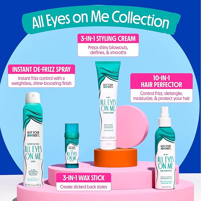 Not Your Mother's All Eyes On Me 10-in-1 Hair Perfector (3-Pack) - 6 fl oz - Heat Protectant for Hair - Moisturizing Detangler Spray and Frizz Control
