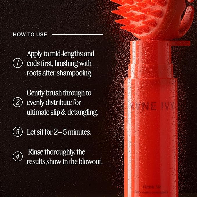 Finish Me Lightweight Slip Conditioner - Sulfate-Free Moisture & Detangler - Hibiscus & Passionfruit Oil Blend - Lightweight Formula for All Hair Types