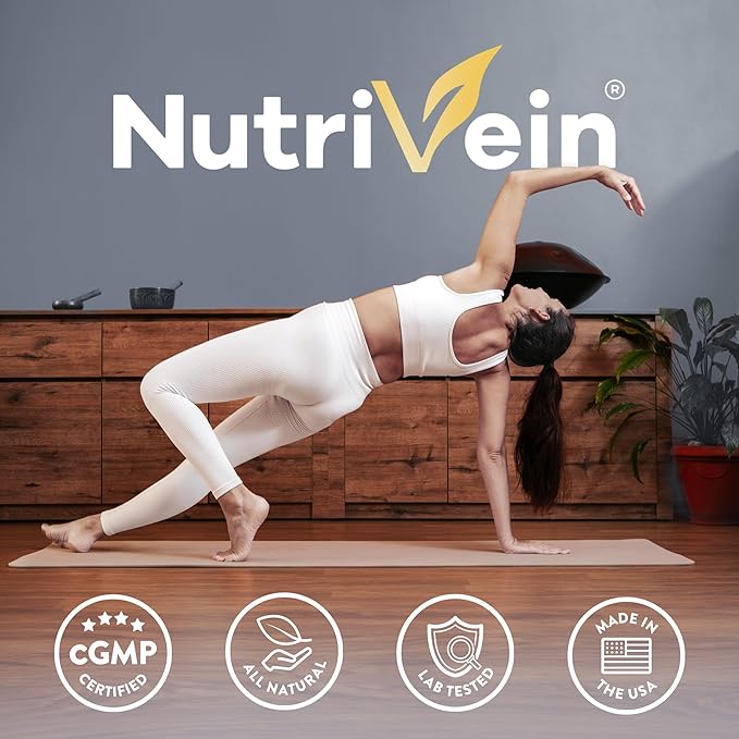 Nutrivein Premium DHT Blocker for Men & Women - with Biotin - 30 Day Supply (60 Caps): Hair Supplements for Men & Women of All Ages - for A Great Head of Hair