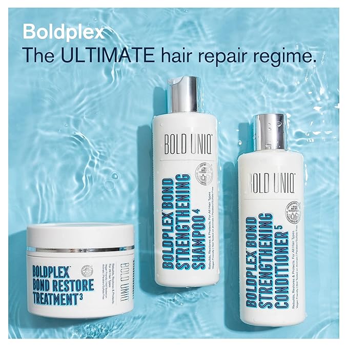 BoldPlex 5 Bond Strengthening Protein Conditioner for Dry Damaged hair - Hydrating Formula for Curly, Dry, Colored, Frizzy, Broken or Bleached Hair Types. Cruelty-free & Vegan