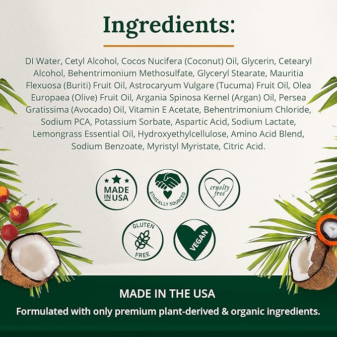 Curl Styling Cream – Anti Frizz & Heat Protection Curl Defining Cream - Nourishes and Hydrates - Color Safe, Vegan, Natural & Organic Curly Hair Cream (6oz)