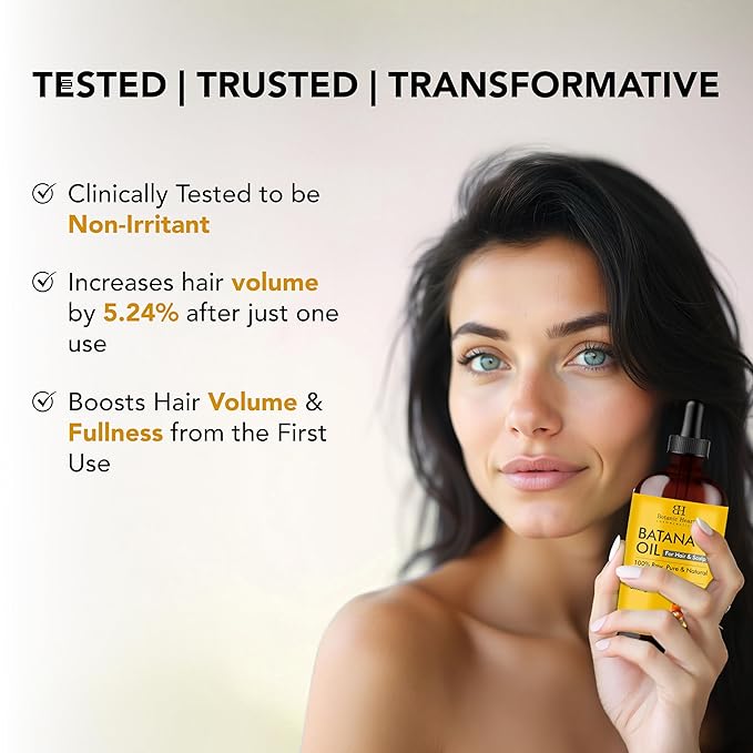 Botanic Hearth Dr Sebi Batana Oil for Hair Growth- Weightless (Glass bottle 4 fl oz) | 100% Pure & Unrefined Oils from Honduras, Lightweight Summer Hair Oil for Strengthening & Volumizing - Hair Tonic