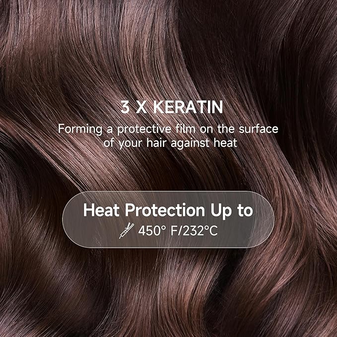JVR Hydrating Hair Serum for Frizzy and Damaged Hair,Heat Protectant Oil for Frizz Control, Keratin Hair Treatment Essence for Damaged Dry Hair Jojoba Oil, Castor Oil, Anti Frizz Hair Product 2.7 oz