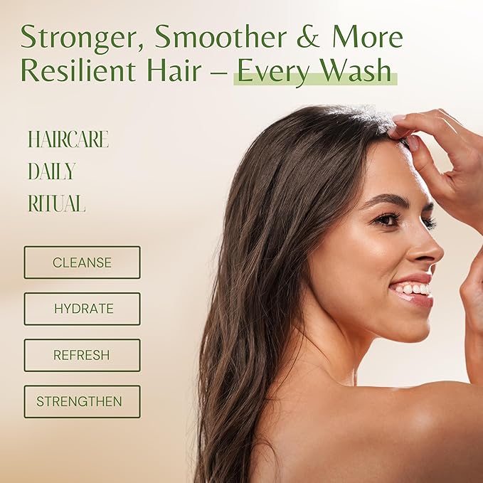 Tea Tree Oil Shampoo and Conditioner, Soothes Itchy & Dry Scalp, Deep Cleansing for Dandruff & Buildup, Hydrates & Refreshes, Sulfate Free, Women & Men, 16 fl oz Each