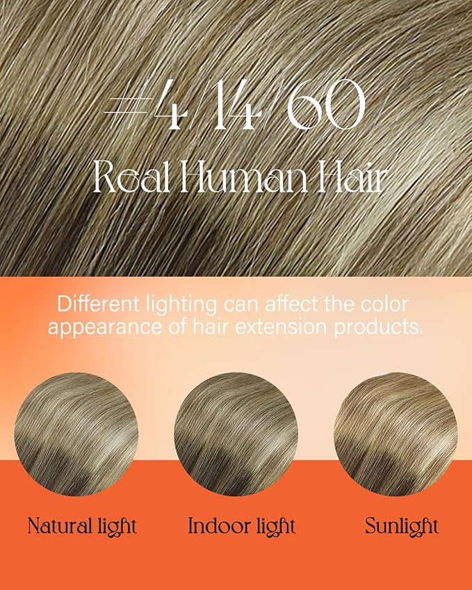 Sunny Hair Extensions Nano Bead Brown Balayage Nano Bead Hair Extensions Human Hair Brown Balayage Platinum Blonde Invisible Bead Extensions Human Hair Long 24inch 50g