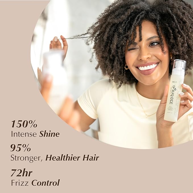 320Pure Lustre Argan Oil For Hair 4oz Pump, Aceite de argán para el cabello, Argan Oil Hair Treatment with Pure Argon for Color-Treated, Damaged, Dry, Straight and Curly