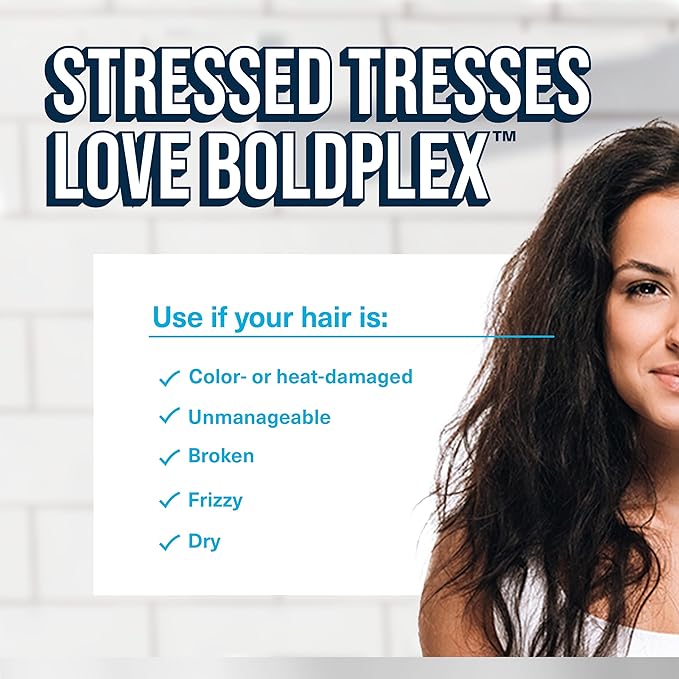 BoldPlex Hair Mask - Deep Conditioner For Dry, Damaged Hair - Mascarilla Para El Cabello - Helps Repair & Nourish Curly, Bleached, or Frizzy Hair - 6.76 Fl Oz