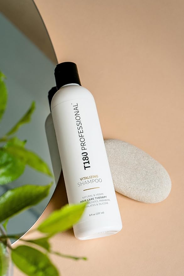 Vitalizing Shampoo - Natural Shampoo for Fine, Normal & Color Treated Hair - Gentle Cleansing Formula, Vegan Hair Care -No Sulfates, Parabens, Phthalates or Silicone - 8 fl oz