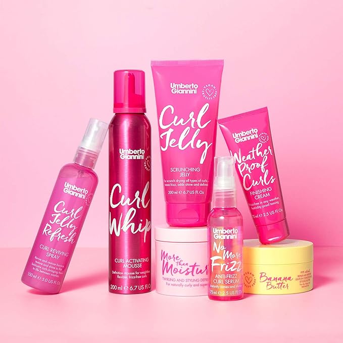 Umberto Giannini Weatherproof Curls Finishing Cream, Vegan & Cruelty Free Humidity Proof Hair Cream, 75 ml