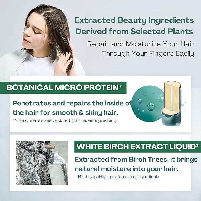 Organic Hair Oil for Frizzy, Damaged, Dry Hair Women & Men, Natural Scalp & Hair Oil Spray with Micro-Protein & Plant Extracts, Hair Care from Japan, DAMAGE CARE, Iris & Berry, 2.7 Fl Oz
