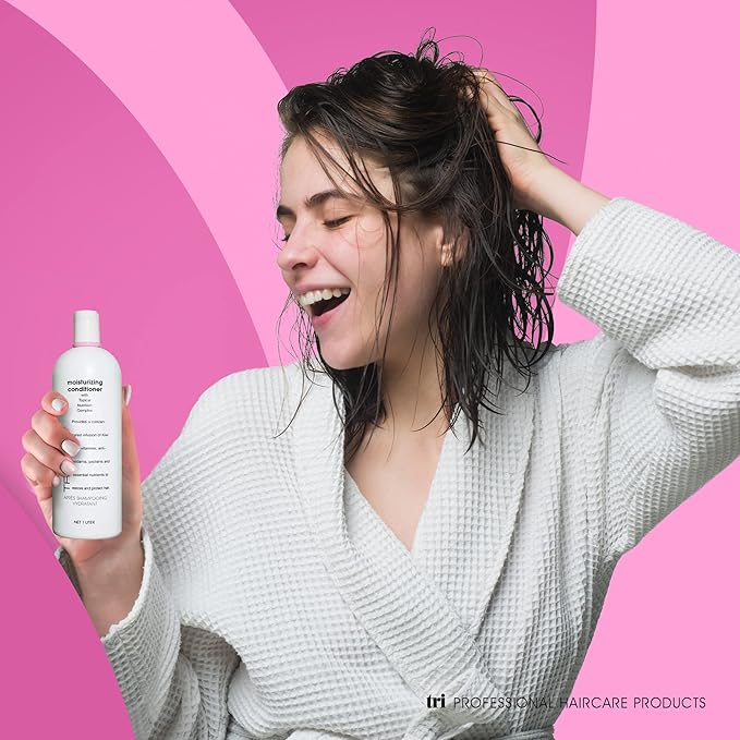 TRIDESIGN Extra Moisturizing Hair Conditioner - Deep Conditioning Treatment for Dry, Damaged, and Colored Hair, Restores Hydration & Adds Volume for Curly & Frizzy Hair - 10.5 Fl Oz