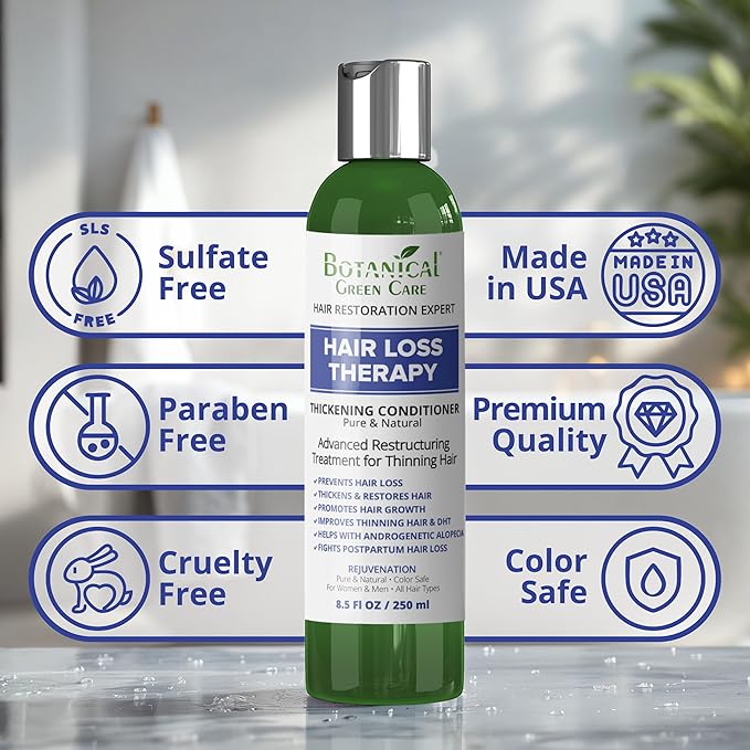 Botanical Green Care Thickening & Volumizing Conditioner for Thinning Hair, Hair Growth Conditioner, Hair Strengthening, Color Safe Products