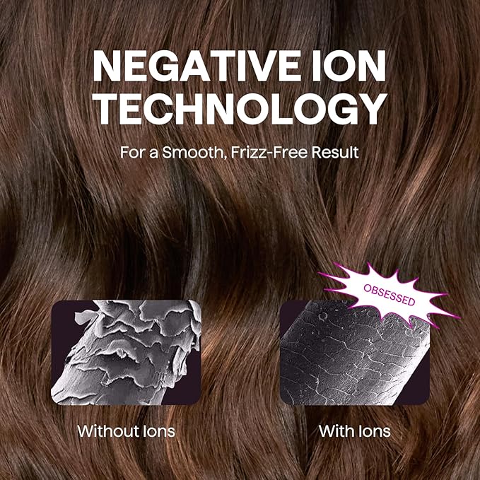 Hair Dryer, Wavytalk Turblow Pro Fast Drying Blow Dryer with Diffuser, High Speed Hair Dryer with 110,000 RPM, Pro Negative Ions for Reduces Damage, Frizz Smoothing, 3 Speeds & 3 Temps, Pink