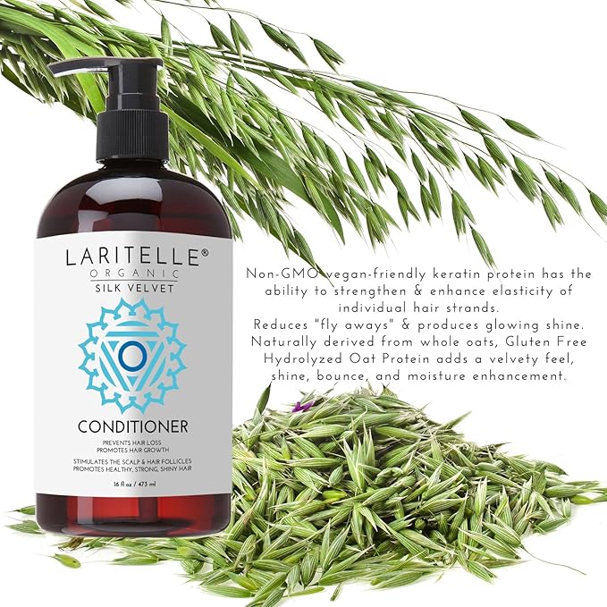 Organic Conditioner Silk Velvet 16 oz