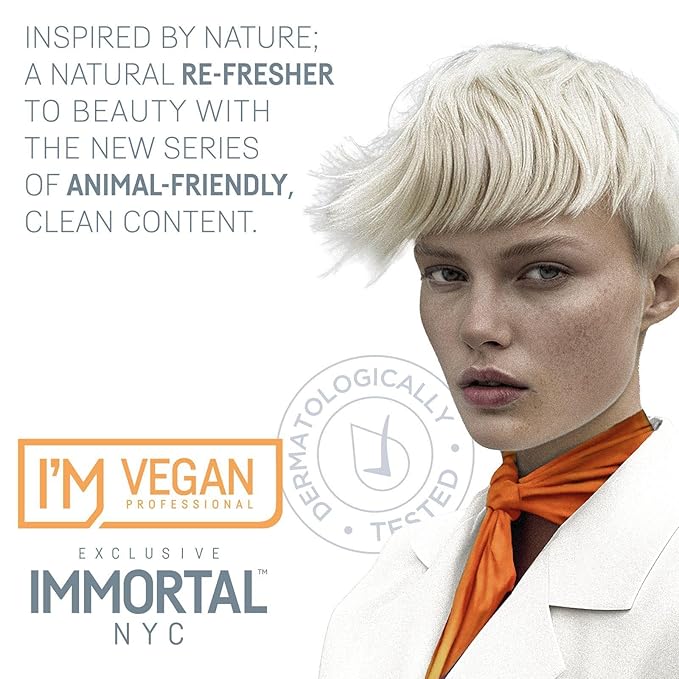 Immortal NYC Re-Form Hair Powder - Vegan Volumizing Matte Powder for Hair & Beard, Biotin, Panthenol & Plant Keratin, Extra Volume, Messy Matte Look, 20g