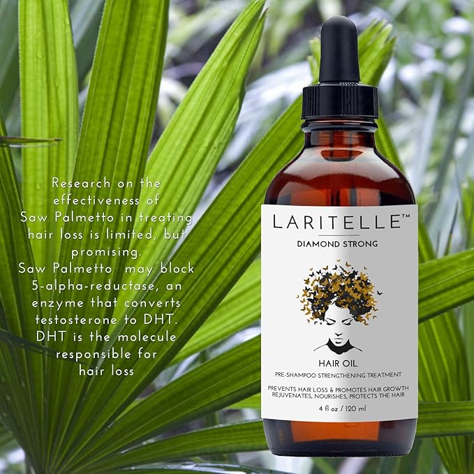 Diamond Strong Hair Growth Treatment Oil – 4 oz – Organic Anti‑Thinning Scalp Oil with Jojoba, Saw Palmetto, Nettle & Rosemary – Vegan, Sulfate‑Paraben‑Free