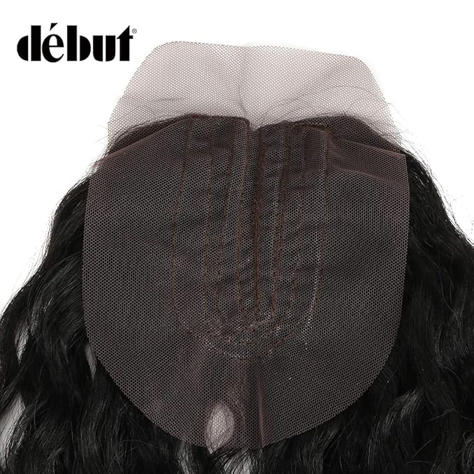 DÉBUT synthetic hair bundles with simple closure weave bundles with frontal swiss lace 9pcs Water Wave 20 inch 240g high temperature fiber